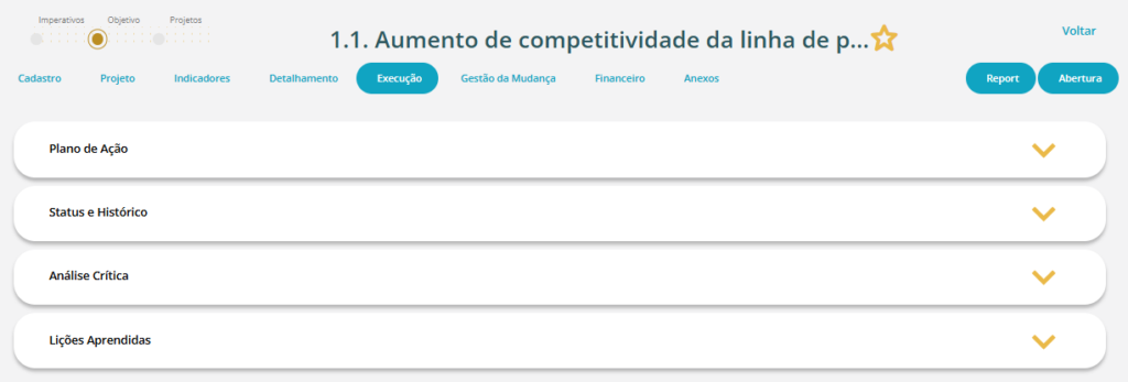 Gestão de projetos site